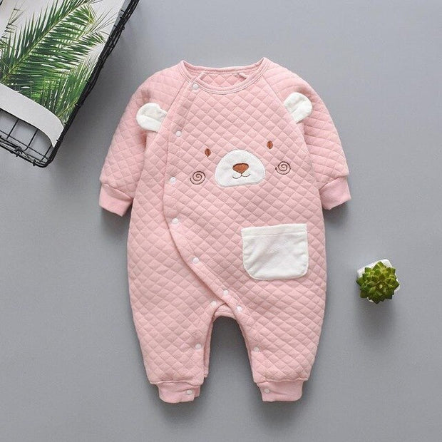 Baby Long Sleeved Rompers Warm Winter