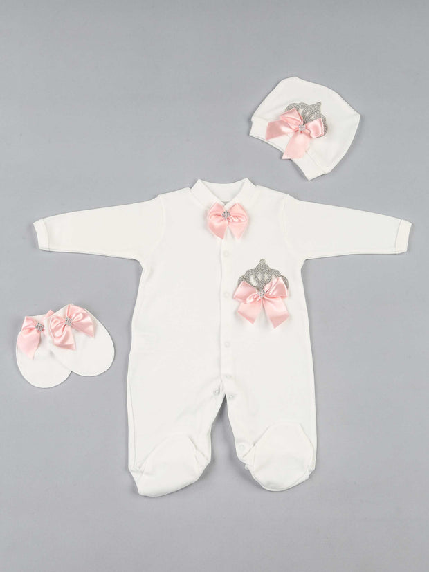 Baby Newborn Romper 3pcs Set Cotton